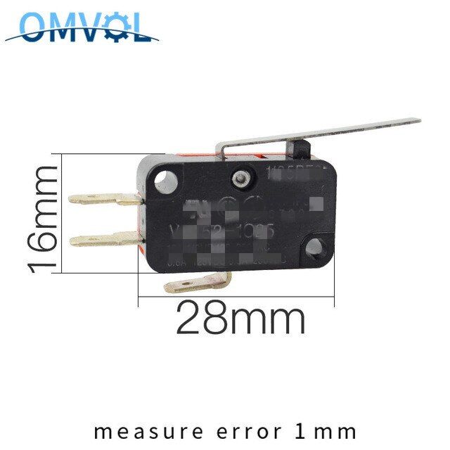 2ชิ้นสวิตช์ไมโครจำกัดพร้อมโรลเลอร์คันโยก-v-15-v-151-v-152-v-153-v-154-v-156-1c25-v-155