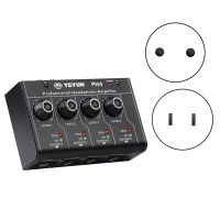 PH-4 8-Way Headphone Amplifier 4X6.35Mm+4X3.5Mm 4-Channel Computer Audio Mixer Headphone Splitter