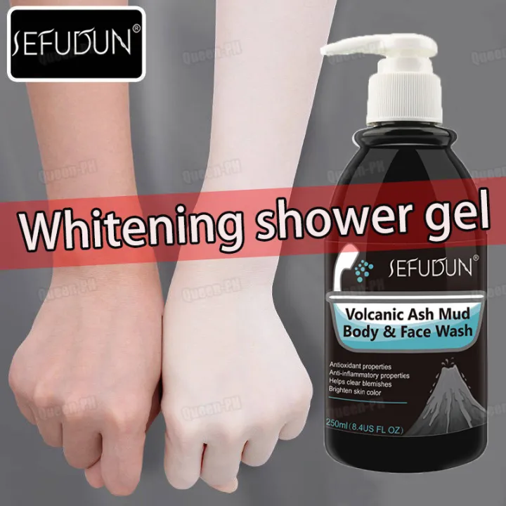【SEFUDUN】 Volcanic Mud Shower Gel Whitening Body Wash Moisturizing