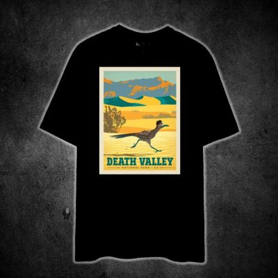 SANDY DEATH VALLEY (NATIONAL PARK VINTAGE TRAVEL) Printed t shirt unisex 100% cotton