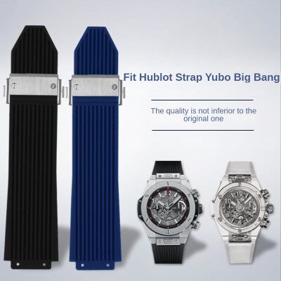 卍♠卍 สายนาฬิกายางนุ่มสบายสำหรับ Hublot Yubo Big Bang Classic Fusion ซิลิโคนกีฬากันน้ำ 17 มม. 19 มม. สายนาฬิกาผู้ชาย