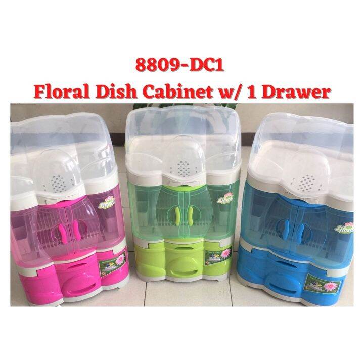 8809DC1 Floral Dish w/ 1 Drawer/Dish Organizer/Kitchen Organizer WITHIN METRO MANILA