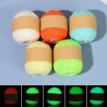 Handmade Luminous Chunky Yarn Glow In The Dark Knitting Soft Hand Knitted  Yarn Diy Weave Glowing Wool New