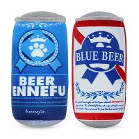 〖Love pets〗 Pet Dog Toys Plush Filled Beer Wine Bottle Shape Toy Pet Squeaky Toy Clean Chew Toy Pet Supplies Dog Accessories