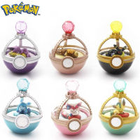 6ชิ้นเซ็ต Pokemon น่ารัก Dreaming Case 2 Sleeping Eevee ตุ๊กตาของเล่นตัวเลขการกระทำ Sylveon Umbreon Glaceon Leafeon Espeon Poke Ball