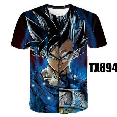 Summer  T-shirt Kids Anime Print Dragon Ball 3DT T-shirt boys T-shirt