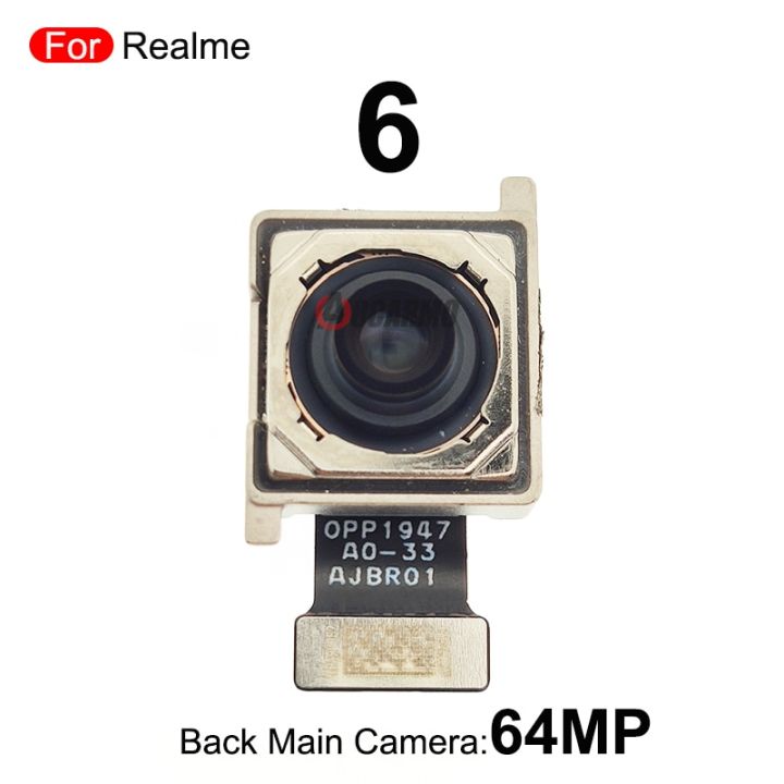 อะไหล่สำหรับ-realme-6-6pro-6s-6i-7-8i-8-pro-48mp-64mp-50mp-108mp-ด้านหลังโมดูลกล้องมองหลังหลักซ่อมสายเคเบิลงอได้