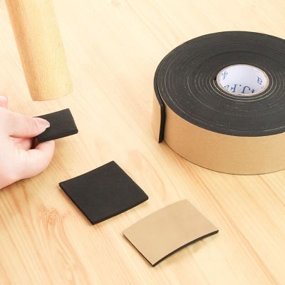 2M 5M/Roll Self-Adhesive Felt Furniture Leg Pad Anti-slip Mat Floor Protector Wear-resisting Table Chair Leg Sticky Back Bumper Furniture Protectors