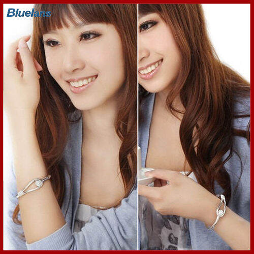 bluelans-women-s-elegant-กุหลาบชุบเงินตกแต่งวงกลมกำไลพันข้อมือสร้อยข้อมือ