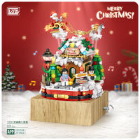 LOZ มินิบล็อก CHRISTMAS HOUSE MUSIC BOX รหัส 1238