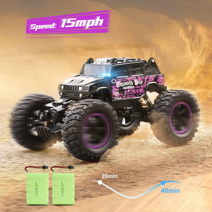 songtai-remote-control-car-purple-rc-truck-4x4-off-road-waterproof-function-360-rotation-suitable-for-boys-girls-adult-and-childrens-toy