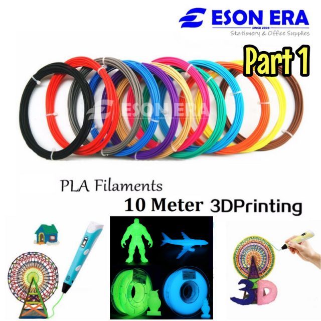 3D Pen Filament Refills PLA 30 Colors 3D Printing Pen Filament 1.75mm for  Kids