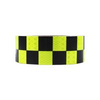 [COD] warning belt reflective film strip fluorescent black square traffic ground wall side logo