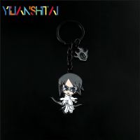 【LZ】✼♦❈  Bleach Anime Figura Keychain Kurosaki Ichigo Kuchiki Byakuya Esmalte Chaveiro para Mochila Acessórios Pingente Porta-chaves do carro