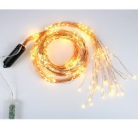 【☊HOT☊】 xuzichao 2M/3M 300/600/900 Leds แสงสาขาเถาไฟสายดึง Led ตกแต่งสำหรับงานแต่งงานฮาโลวีน