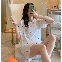 Size M-XXL Korean style ladies pajamas milk silk pajamas home wear pajamas