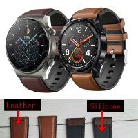 Watch Band 22mm Genuine Leather Strap For Huawei GT 2 GT2 Pro Watch Strap Replacements Honor Magic 1 2 46mm Watch Mens Strap