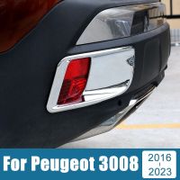 เคสสติ๊กเกอร์กรอบครอบแต่งขอบไฟตัดหมอกท้ายรถยนต์ ABS สำหรับ Peugeot 3008 GT 3008GT 2016 2017 2018 2019 2020 2021 2022 2023ไฮบริด