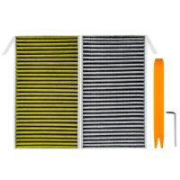 Yellow Yellow Sales promotion 2 Pack Car Air Filter Air Conditioner Cabin Filter With Activated Carbon Replacement For Tesla Model 3 3Rd Model3