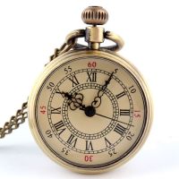 Foreign Trade Small Roman Numeral Scale Pocket Watch Quartz Retro Hanging Chain Watch Mens and Womens Sweater Chain Versatile