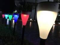 Solar light 7สีไฟโซล่าเซลล์ ไฟปักสนาม หลอดไฟ ประหยัดพลังงาน ใช้พลังงานแสงอาทิตย์