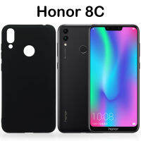 เคสซิลิโคน สีดำ ออเนอร์8ซี หลังนิ่ม Case Silicone For Honor 8C (6.26) Black