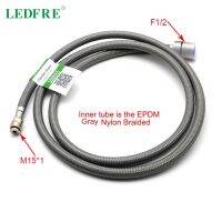 {RUIO}LEDFRE F1/2xM15x1กลับสายไนล่อนก๊อกน้ำห้องครัวดึงออกก๊อกน้ำท่อสีเทาไนล่อนชุดชั้นในท่อหลอดครัวเคลื่อนไหว Connectors LF24002