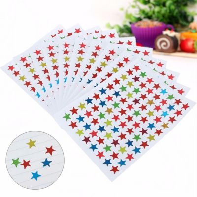 💖【Lowest price】MH 880pcs Star Shape Sticker ป้ายสำหรับโรงเรียนเด็กครูรางวัล DIY CRAFT