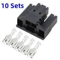 10 Sets DJ7052-6.3-21 Car Relay Holder 5 Pin Way Automotive Socket