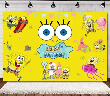 Birthday Backdrop Spongebob - Best Price in Singapore - Jan 2024