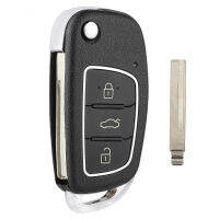 Keyecu Pn: 95430-2W400, 95430-2W401 3ปุ่ม433MHz 4D60 Chip Flip Remote Car Key Fob สำหรับ Hyundai Santa Fe รุ่น: RKE-4F08