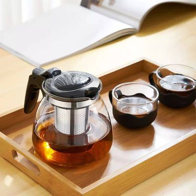 Homemart.shop- กาน้ำชา 900/1000ml./1100ml. กากรองชา กาน้ำชาพร้อมไส้กรอง กาน้ำทรงกลม กาน้ำสแตนเลส กาน้ำชงชาสแตนเลส