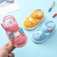 Newborn Baby Pre-walker Shoe Kids Girls Cute Cat Soft Cloth Sandals with Sounds 0-3Yrs Boy Casual Sandals Squeaking Shoes