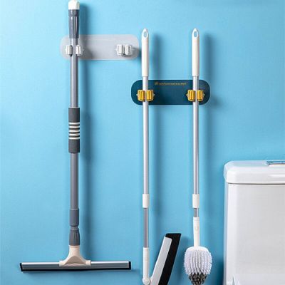 Mop hook Wall hook Domestic life Toilet bathroom kitchen Hook Broom clip Drilling-free Super viscous Accommodate cleaning tools Picture Hangers Hooks