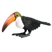 【♕】 IM Collections. Toucan ของเล่นสะสมรูปสัตว์นก,ฟิกเกอร์แอคชั่นฟิกเกอร์พลาสติกซีเมนต์สำหรับเด็ก