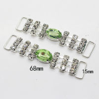 NEW 10pcsSet 68MM high quality Silver Crystal Rhinestone Bikini buckle Diamond bikinis woman swimwear rhinestone connector