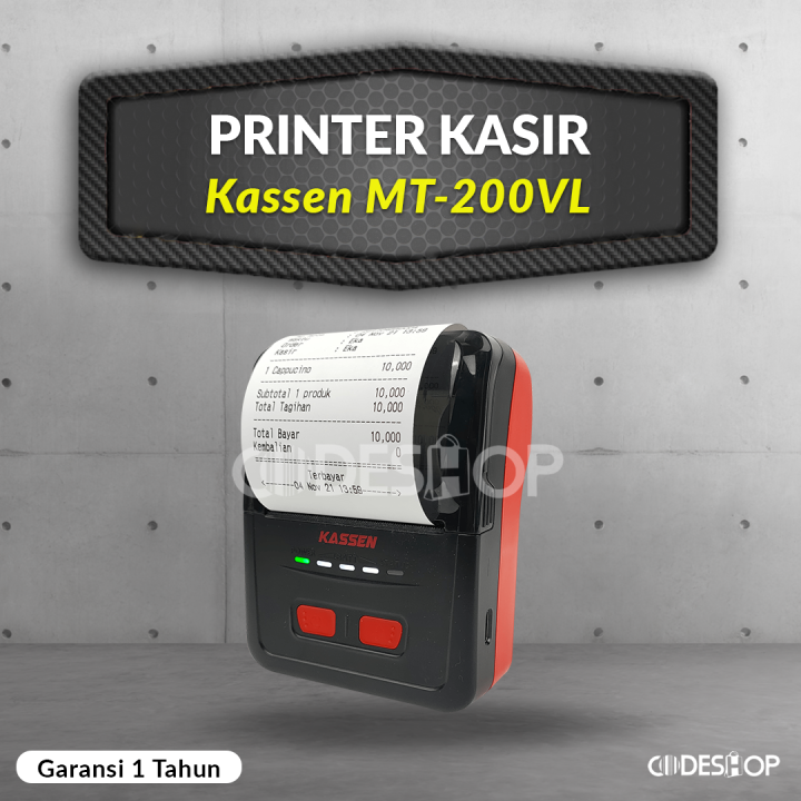 Mini Printer Thermal Kassen Mt Vl Printer Bluetooth Thermal Cetak Struk Kasir Lazada Indonesia