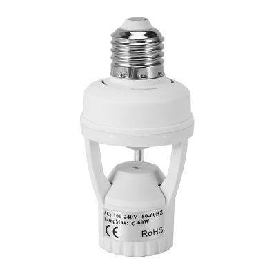 AC 110-220V 360 Degrees Pir Induction Motion Sensor IR Infrared Human E27 Plug Socket Switch Base Led Bulb Lamp Holder
