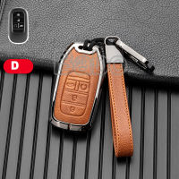 【Available】Zinc Alloy Leather Car Key Case Cover For Honda Civic FE 2022 All New HRV 2022 The NEW Civic 2022 Casing