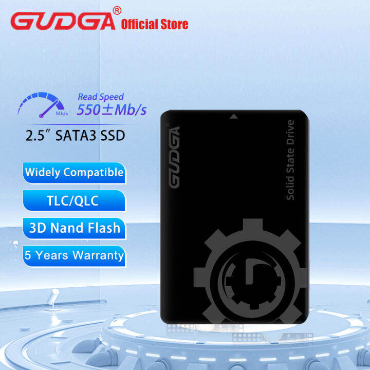 GUDGA 2.5 Inch SATA3 III SSD For Laptop PC Desktop Read Speed 550MB/S ...