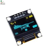 HOME HAM SDA VDD การสื่อสาร I2C IIC สำหรับ Arduino 12864 0.96 นิ้ว โมดูล LCD บอร์ดหน้าจอ LCD กระดานดำ โมดูลแสดงผล OLED