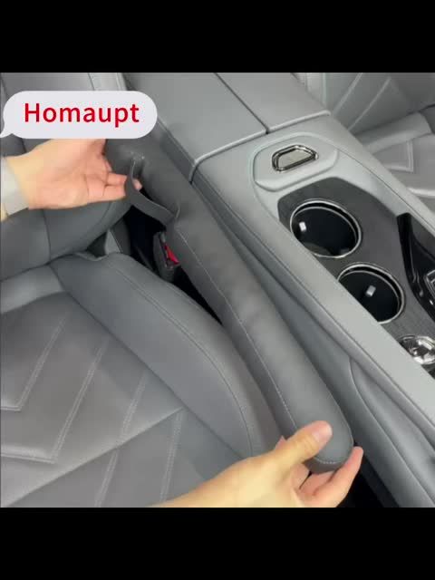 LZD Homaupt Leather Car Seat Gap Filler Universal for Car Truck SUV to Block  The Gap Between Seat and Console Stop Things from Dropping 2 Packs Black