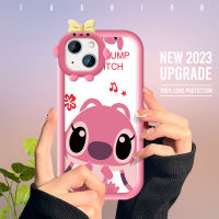 Hpcase เคสสำหรับ Apple iPhone 15 Pro 15 Plus เคสโทรศัพท์มีลายลายการ์ตูนสติทช์เปลือกเลนส์โทรศัพท์สัตว์ประหลาดเคสโทรศัพท์มือถือนิ่มกันกระแทก