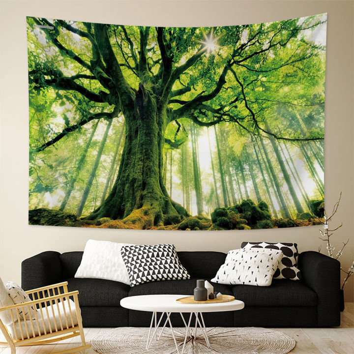 cw-natural-forest-landscape-tapestry-psychedelic-scene-mandala-home-art-decor-wall-hanging-hippie-bohemian-yoga-mattress-sheet