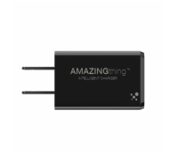 AMAZINGthing Wall USB Charger 1 USB-A (QC3.0A) / 1 USB-C (PD20W) Fast Charge-Black [iStudio by UFicon]