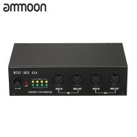 [okoogee]UM4X4 USB เชื่อมต่อ MIDI 4 IN /4 Out 64 MIDI ช่อง4i/4o + ผสาน2i4o กล่อง MIDI 4X4