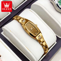 OLEVS Goldrose Gold นาฬิกาสำหรับสตรีกันน้ำ Slim Thin Small Wrist og Diamond Quartz Ladies Wrist Watches Elegant