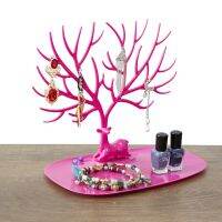 Jewelry Display Stand Tray Deer Tree Storage Racks Earrings Necklaces Rings Jewelry Box Desktop Organizer Holder Make Up Decorat