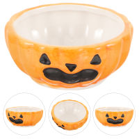 ROSENICE【Hot Sale】 ชามแฮมสเตอร์เซรามิครูปฟักทองชามหนูในครัวเรือน Chinchilla Hamster Bowl