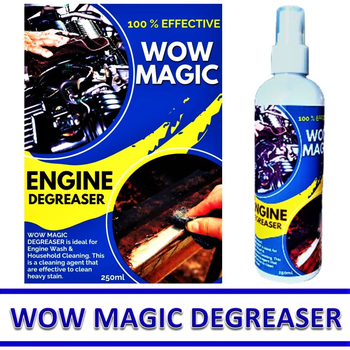 WOW MAGIC Motorcycle Engine Degreaser 250ml with Free Microfiber Cloth